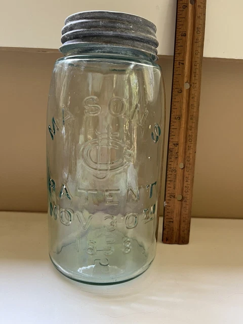 masons patent nov 30th 1858 mason jar