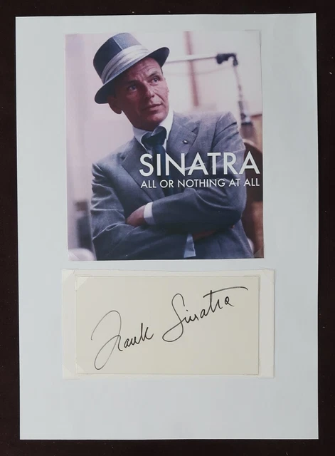 Frank Sinatra - singer - cut autograph