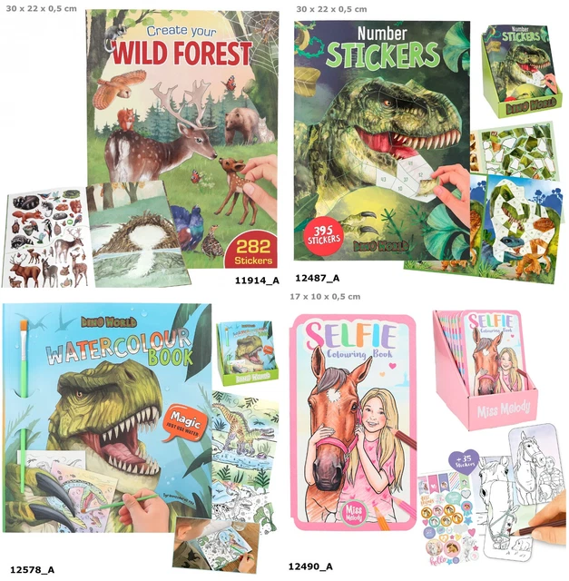 Depesche TOPModel Malbuch 11914 Create Your Wild Forest+Sticker