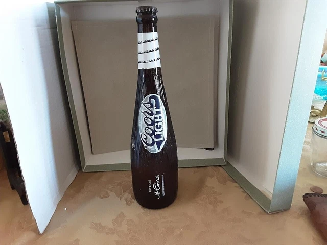 Vintage Limited Edition  Coors Light 18 Oz Baseball Bat Bottle Empty W/ Cap