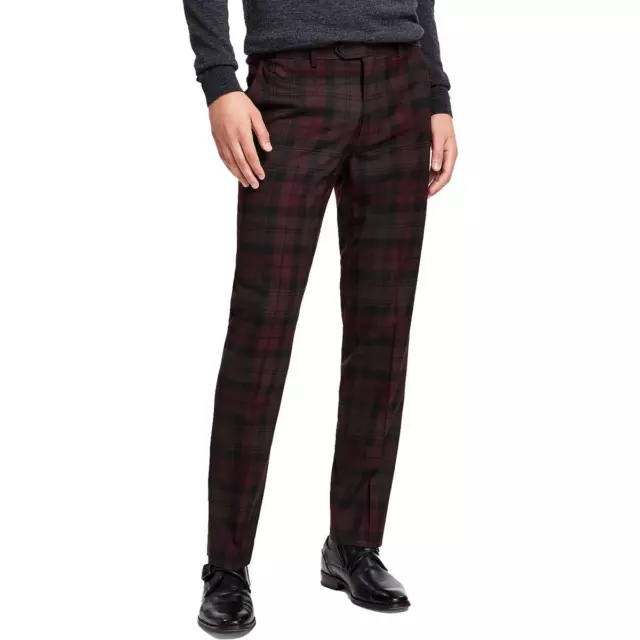 Bar III Mens Slim Fit Plaid Suit Separate Dress Pants Trousers BHFO 0417