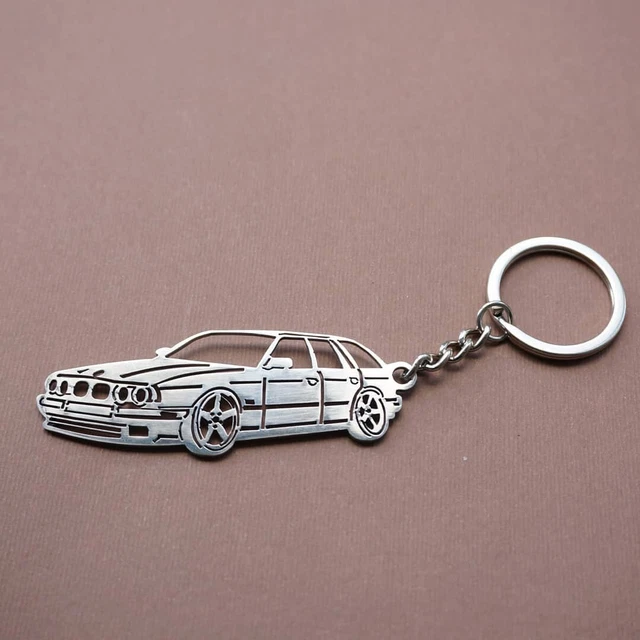 BMW 5 E34 Universal Keychain Metal Key Ring Stainles Accessory Gift Car tuning