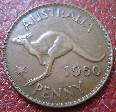 1950(m) AUSTRALIA PENNY IN VF CONDITION