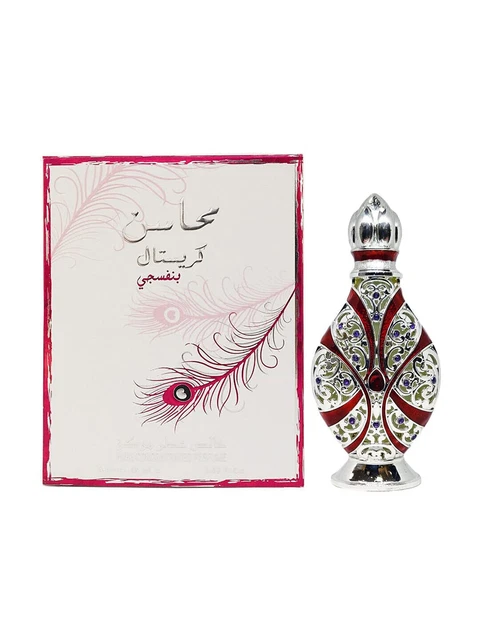 Lattafa Mahasin Crystal Eau De Parfum Long lasting For Men and Women  Attar 25ml