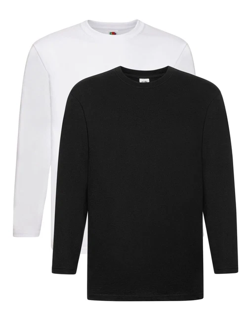 Fruit Of The Loom Long Sleeve Cotton Heavy Weight Premium Tee T-Shirt Tshirt