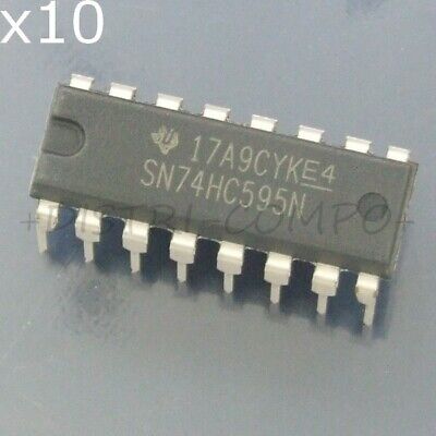 Arduino 5x Circuit intégré 74HC595N Registre a Decalage 8 bits Pi. DIP-16 