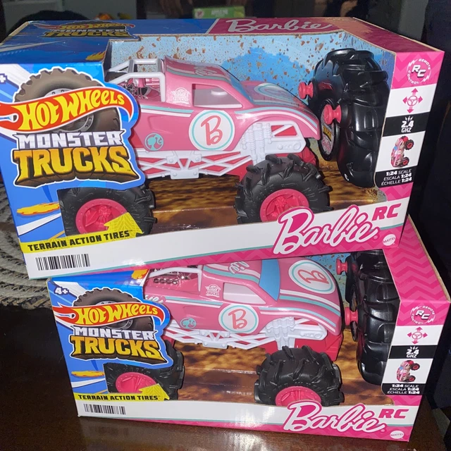 HOT WHEELS BARBIE Monster Truck RC,BatteryPowered RemoteControl Toy