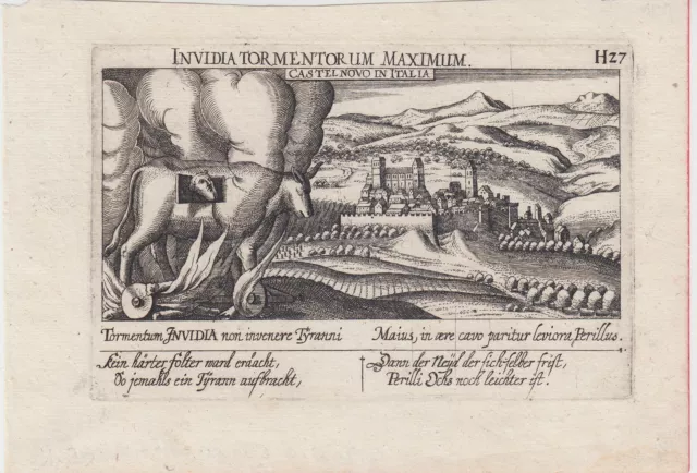 Daniel Meisner (1650), Invidia Tormentorum Maximum, Castelnovo di Porto, Roma