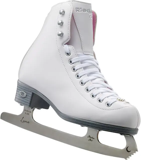 Skates - 14 Pearl Jr. - Youth Recreational Ice Figure Skates with Steel Luna Bla