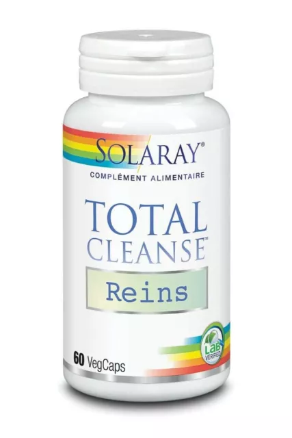 Solaray Total Cleanse Reins Persil Prêle Pissenlit Ortie 60 capsules végétales