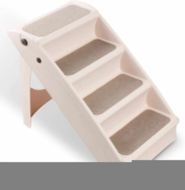 67D562 Pet Prime Plegable Perro Escaleras Mascotas 4 Pasos Plegable Ligero USADO