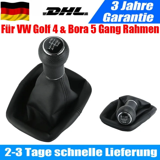 Schaltsack mit Schaltknauf für VW Golf 4 & Bora 5 Gang Rahmen 23mm Schalthebel