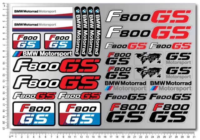 F650GS MOTORCYCLE MOTORRAD decal sticker set 31 quality stickers bmw f650  gs £14.99 - PicClick UK