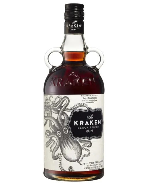 The Kraken Black Spiced Rum 700mL Bottle