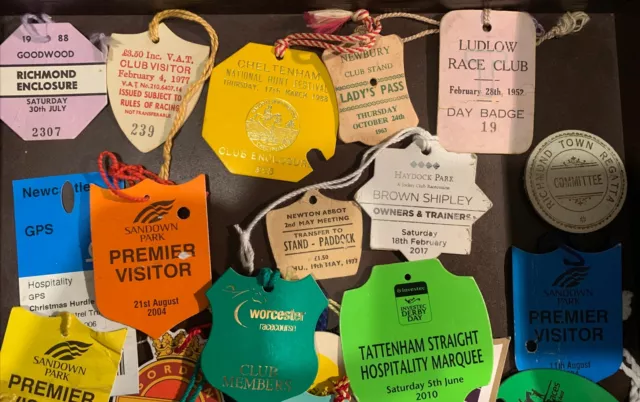 Collection Horse Racing Entry Badges No.2 Collection. 35 In Total 1952 To 2010