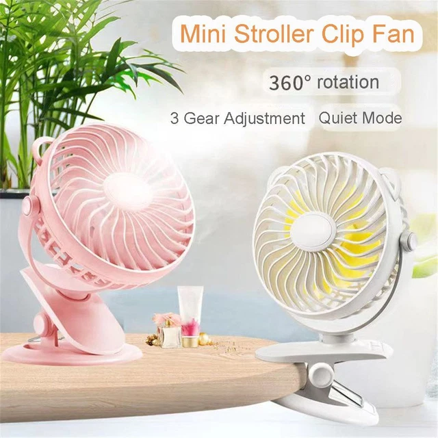 USB Poussette Clip Ventilateur Silencieux Mini ventilateur de bureau