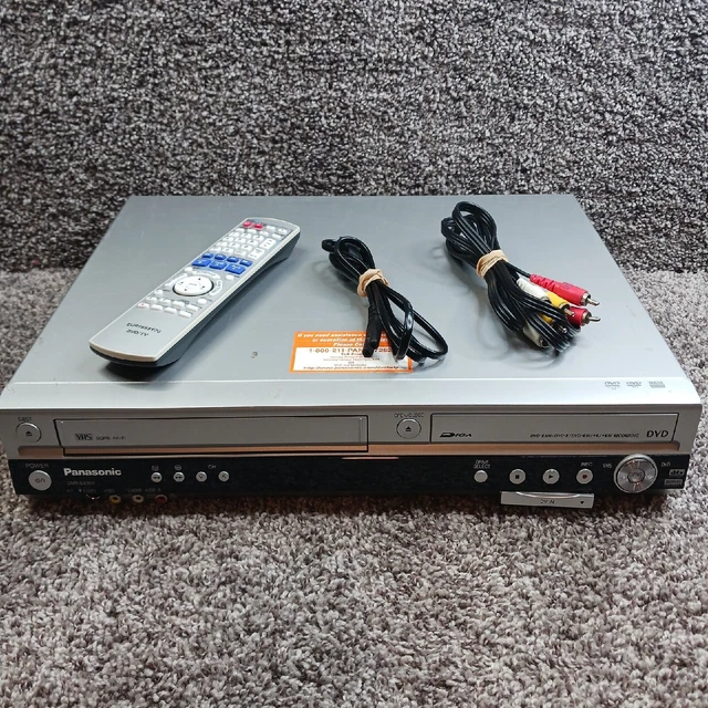 PANASONIC DMRES35V DVD Recorder VHS Dubbing VCR Player Combo w/ Remote