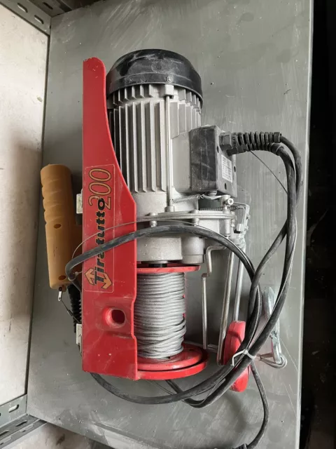 Paranco Elettrico 100-1200Kg Tiratutto Elevatore Verricello Argano Montacarichi