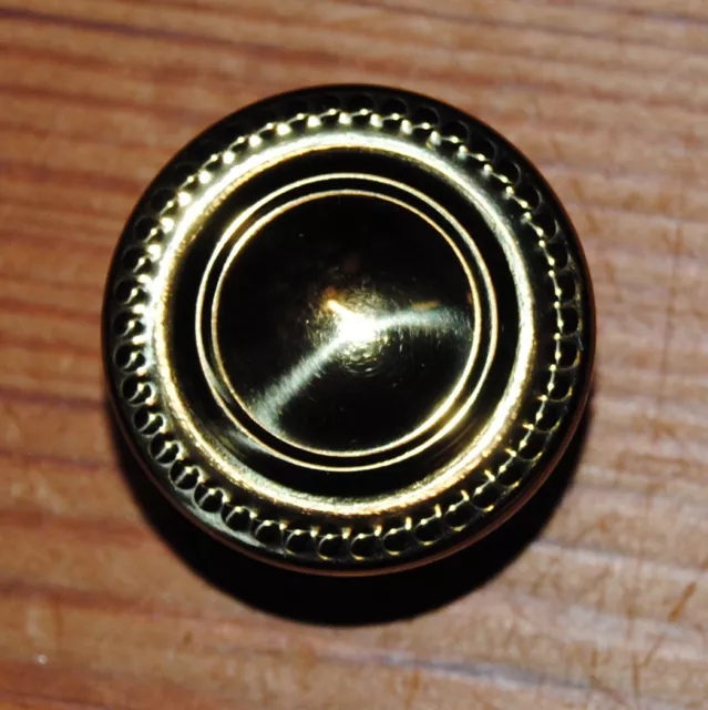 Polished Solid Brass Knob Cabinet Drawer Door Pull Hardware New Beaded
