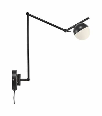 Nordlux 2010971003 Contina Swing Arm Wall/Ceiling Light, black