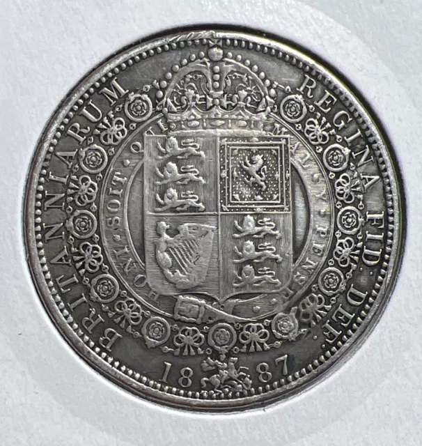Queen Victoria  Silver  Half Crown