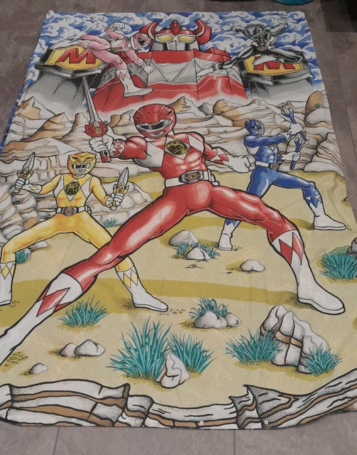 Power Ranger Bedroom Rug RETRO MIGHTY MORPHIN Power Rangers Single Duvet Cover 1994 Vintage ...