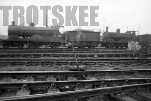 Larger Negative BR British Railways Steam Loco 54460 Class 3P-F c1955