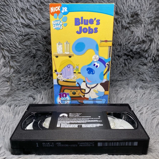 BLUE'S CLUES: BLUES Job's VHS Tape 2006 Nick Jr. Nickelodeon Late ...