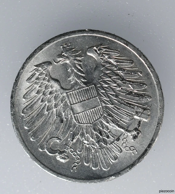Austria 2 Groschen 1957, Imperial Eagle, Coin KM# 2876 Inv#B237 2