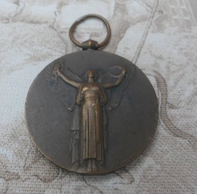Médaille militaire Interalliée de La Victoire 1914-1918. France Bronze