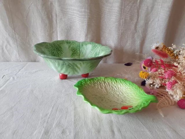 Beswick Ware Dish Bowl Cherry Tomato And Lettuce Leaf and farmers market bowl