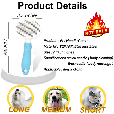 Best Popular Pet Hair Brush Pro Dog Cat Hair Remover Comb Grooming Massage Brush 3