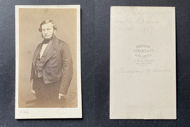 CARJAT, PARIS, JOSEPH François Malgaigne, surgeon and historian, circa