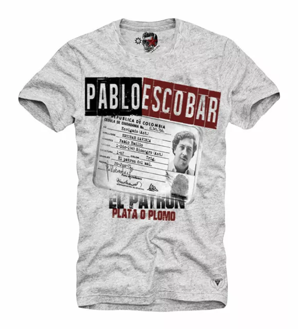 E1Syndicate T-Shirt Pablo Escobar "El Patron" Scarface Cocaine Kokain  Dope 2261
