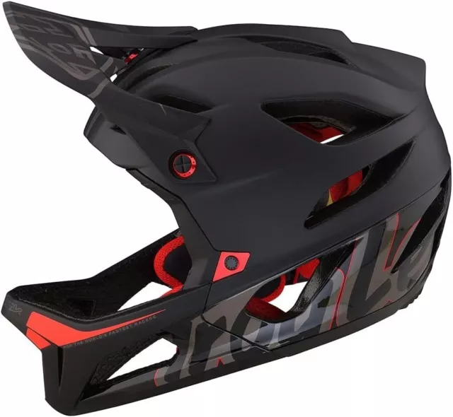 Casco de enduro de descenso para bicicleta de montaña Troy Lee Designs con firma negro adulto XS/SM