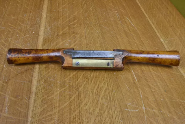 Good Used Wm. Marples 10. 1/2" Boxwood Spokeshave with Brass Mouth