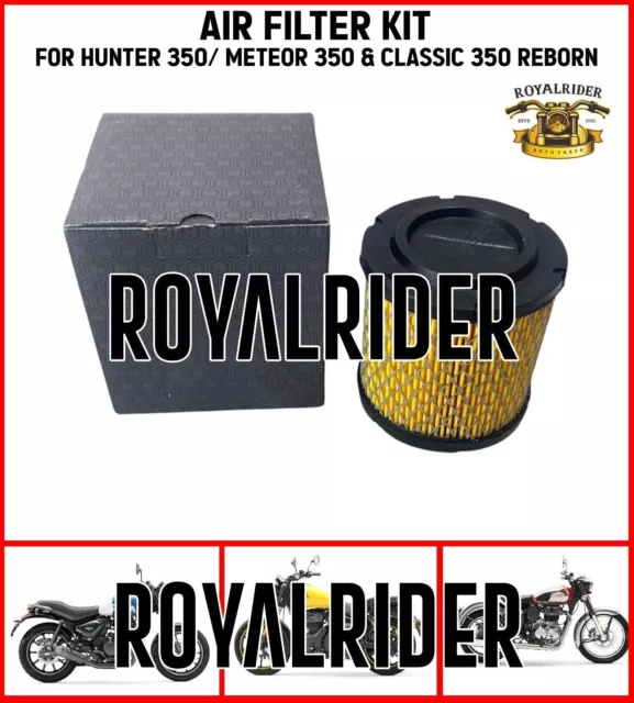 KIT de filtro de aire apto para Enfield Hunter 350Meteor 350 y Classic 350...