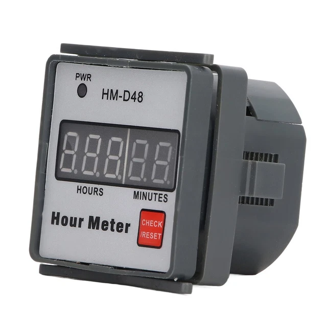 Riscaldamento Nuovo Contaore Gauge -10~50°C 0-999,99h 1 pezzo 50Hz Display Digitale
