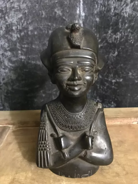A rare statue of King Amenhotep III - ancient Egyptian antiquities, BC