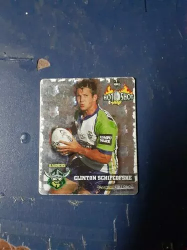 Hot Shot Tazo Rugby League Card Nrl sparkling 2006 Rare clinton schifcofske