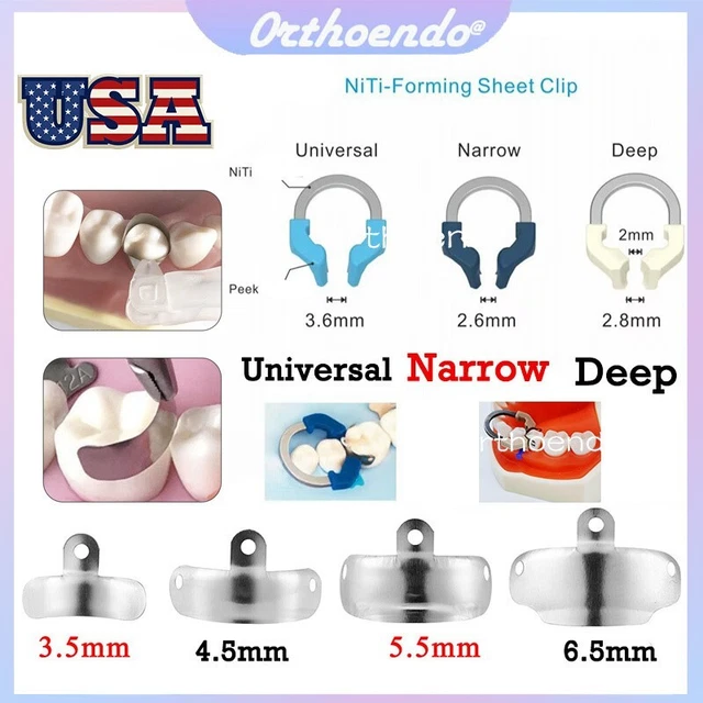 thumbnail interactive-video image 1 of Dental Matrix Bands Ring Sectional Matrice System | Fits Garrison Palodent V3 | Titanium Ring Stainless Steel Bands 1 of 5