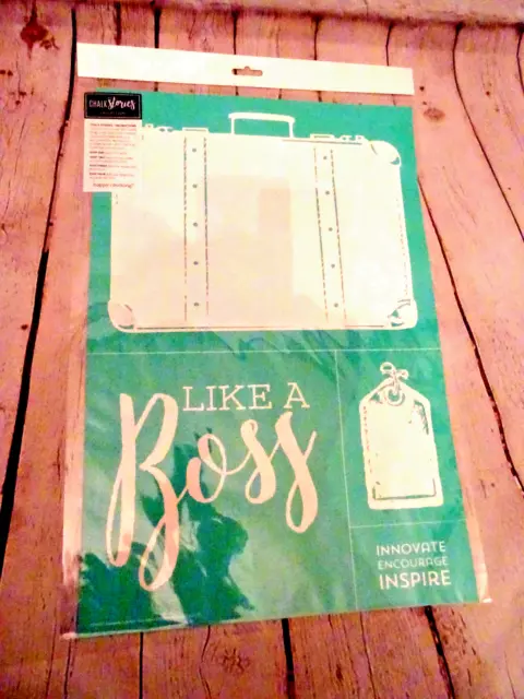 NUEVO Chalk Couture Transfer Like a Boss 12x18 Talla C Colección Insumergible