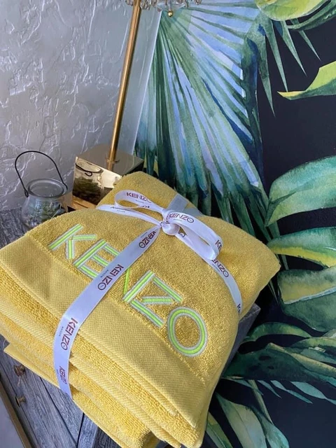 KENZO PARIS MAISON Towel Bale Set Of 2 Hand Towel 2 Bath Towel