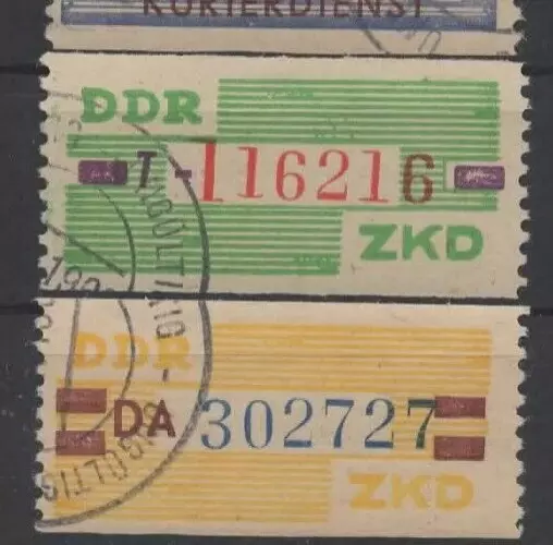 DDR Dienst ZKD Nr. 24 / 25 U-gestempelt