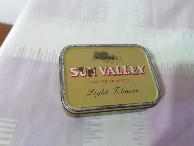 players sun valley tobacco tin VINTAGE THREE PLAYERS Sun Valley Tobacco Tins empty £6.52