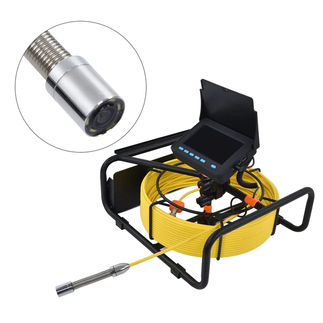 (Prise UK 20m/219yd)Caméra D'inspection De Canalisation Avec 6 LEDs IP68
