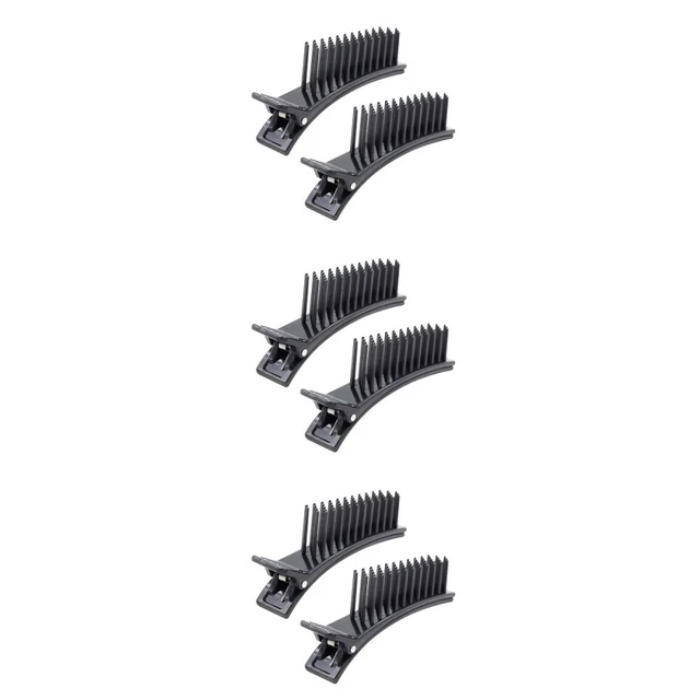 3x clips de rodillo divisor de cabello clips clips de cabello con peine