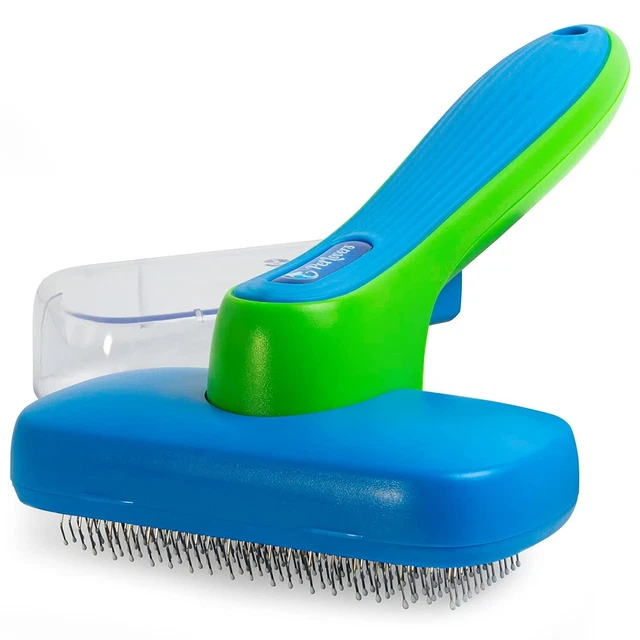 PetLovers - EzSlicker Brush - Self Cleaning Slicker Brush for Dogs and Cats- NEW