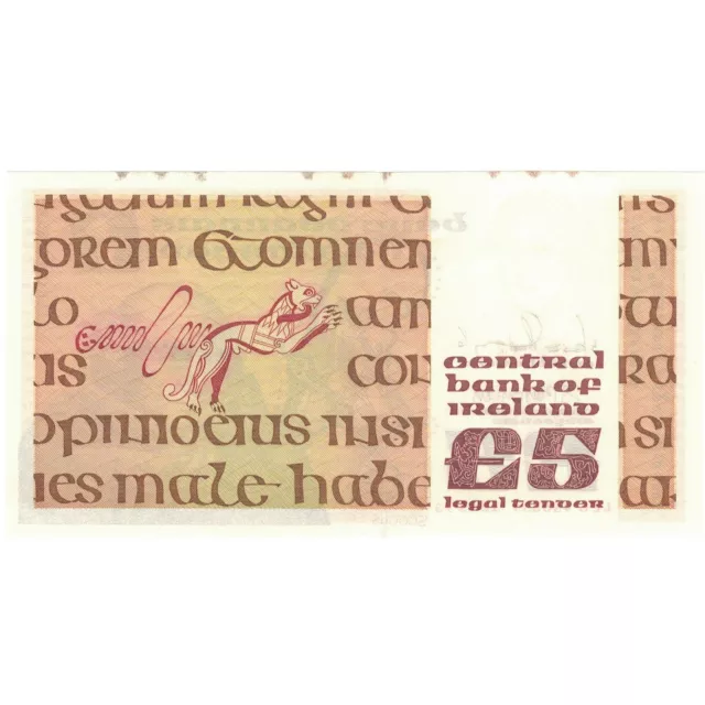 [#809061] Geldschein, Ireland - Republic, 5 Pounds, 1993, 1993-03-12, KM:71e, VZ 2