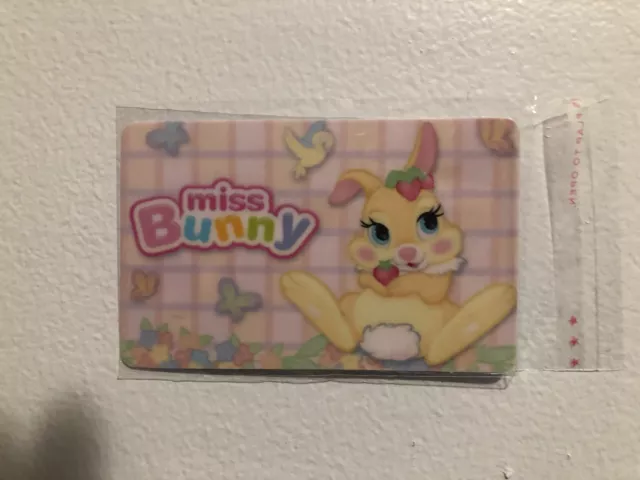 Disney Miss Bunny Strawberry Card Sticker, Scrapbook Kids Collection Htf